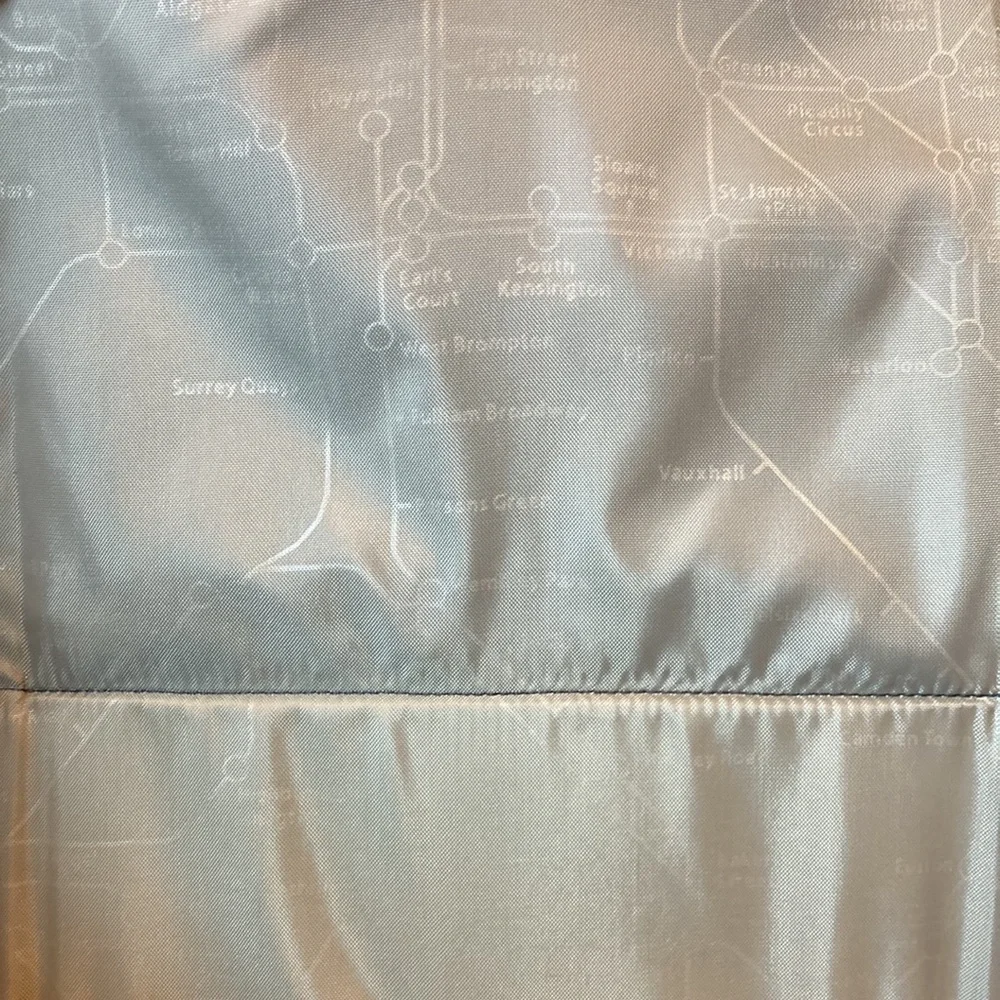 BLURR Solid Black Laptop Backpack London Tube Map Liner Pockets School Work